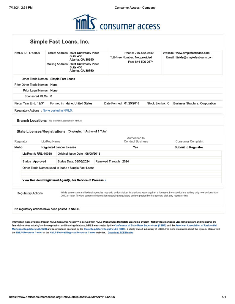 Idaho State License