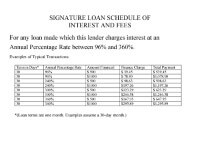 Utah Fees Schedule